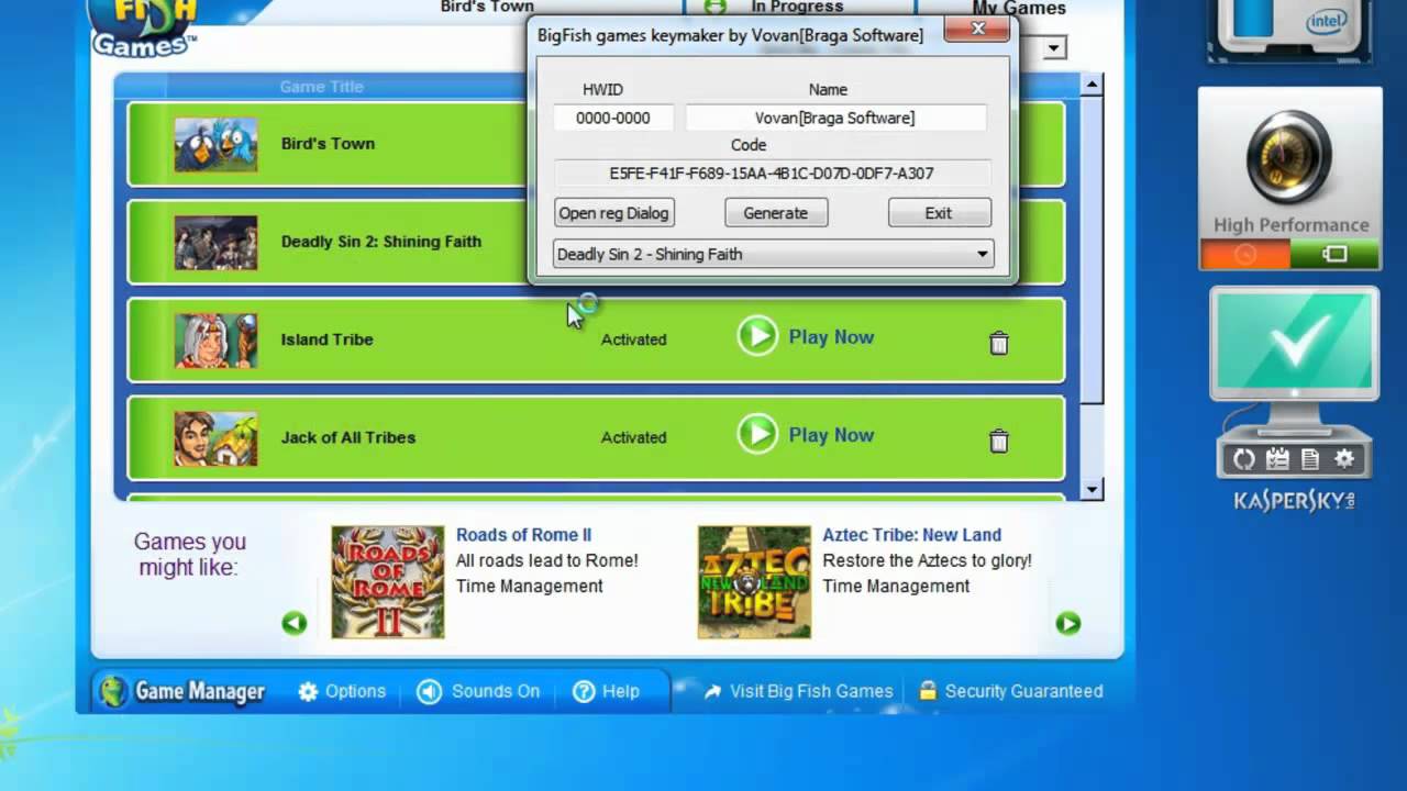 how to solve downloading problem for big fish games